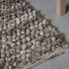 Tapis en laine naturelle mélangée Nunamae - Chiné | Effet bouclé