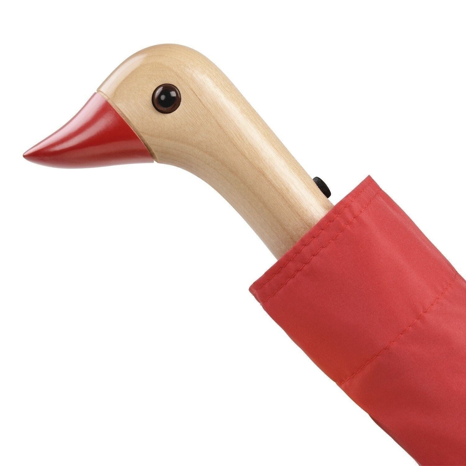 Original Duckhead, Parapluie à manche tête de Canard - Rouge