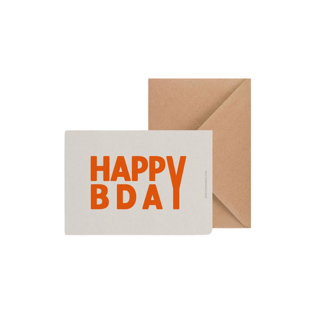 Papier and Co, Carte - Happy Bday