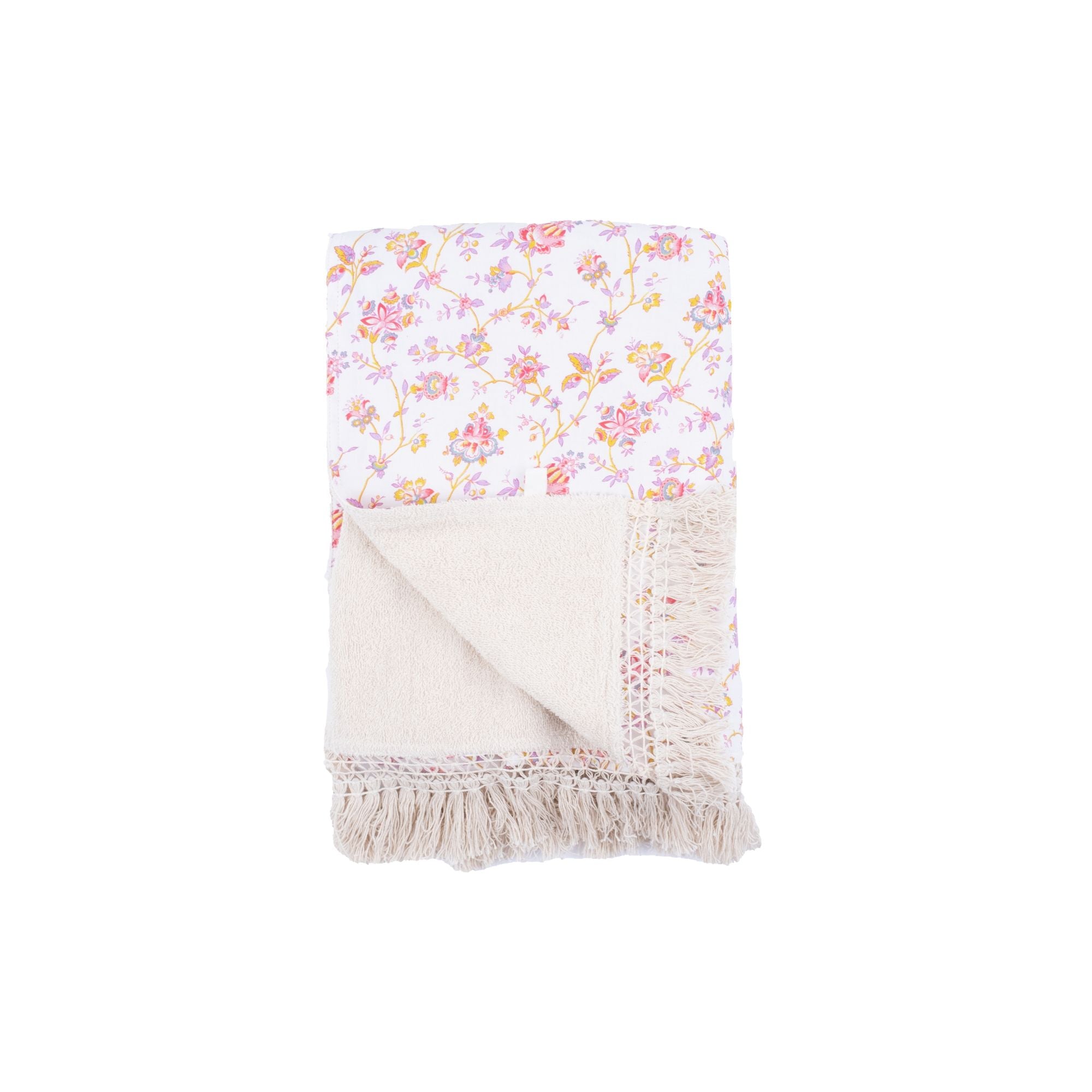 Serviette de plage Louise Misha 90 x170 cm - Lana Cream Bucolia Fiels