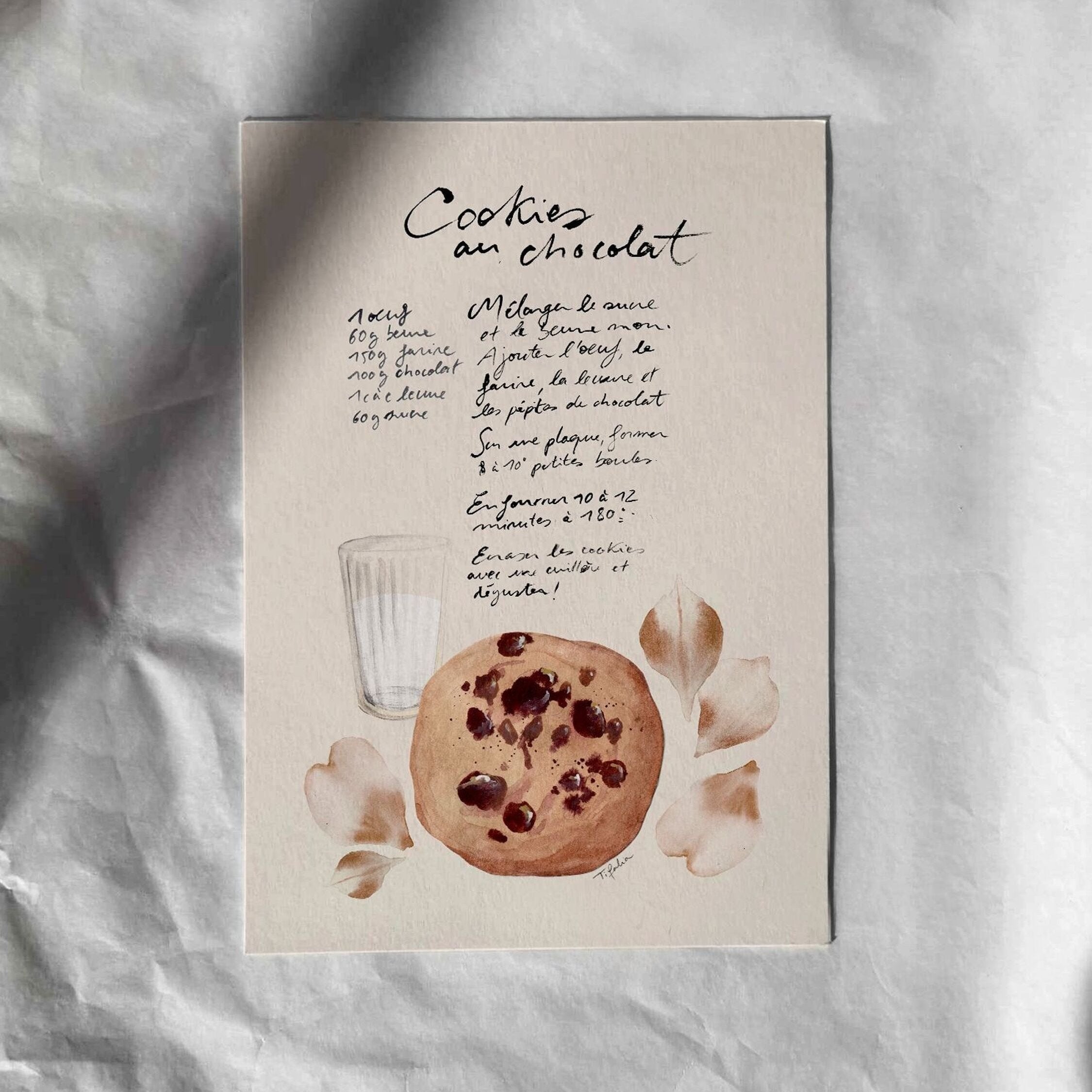 Tifalia, Carte - Recette de Cookies