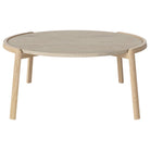 Table basse Bolia MIX - Travertin sable Ø94 cm