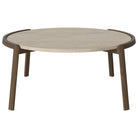 Table basse Bolia MIX - Travertin sable Ø94 cm