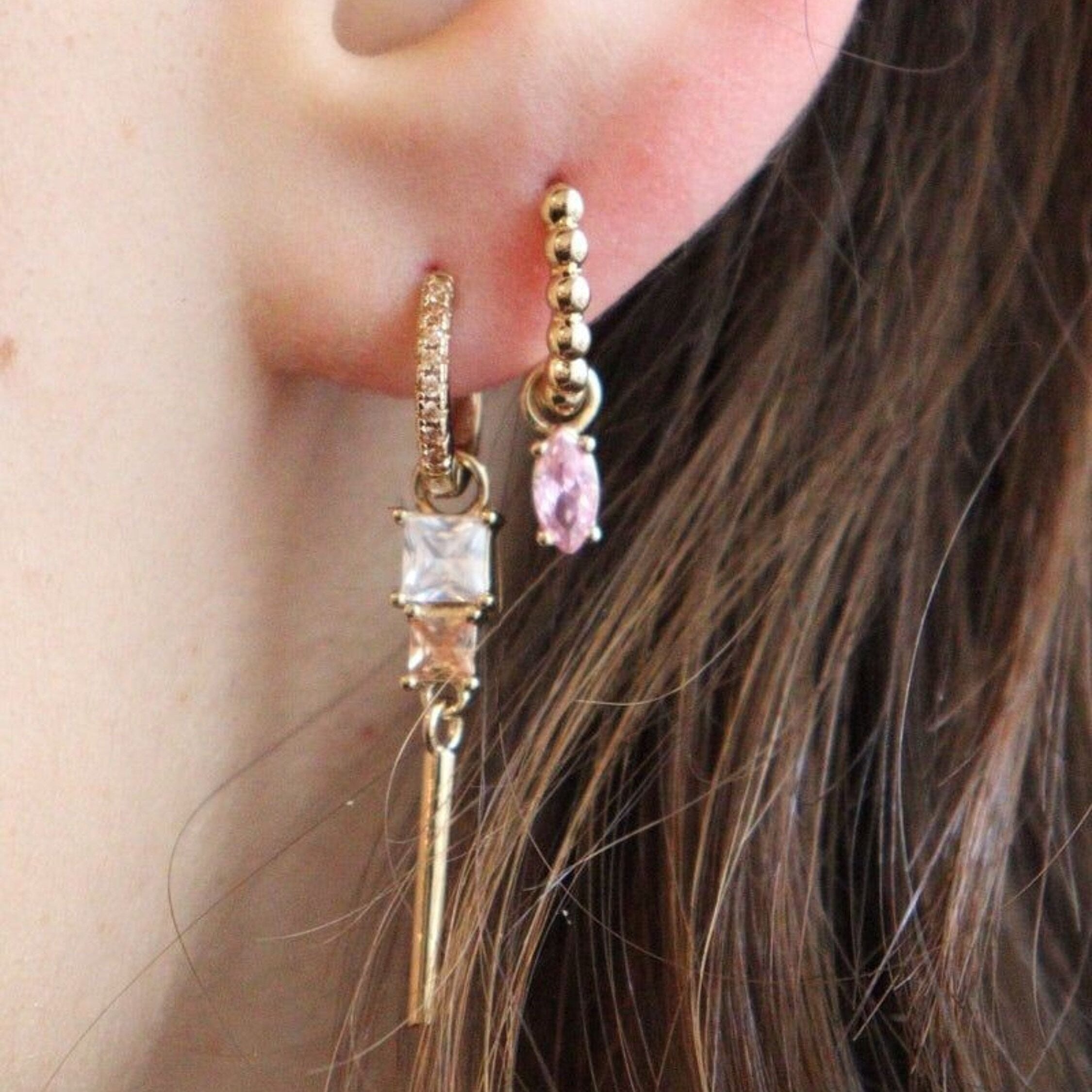 Waekura, Boucles d'oreilles - Brillante Champagne