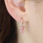 Waekura, Boucles d'oreilles - Brillante Rose