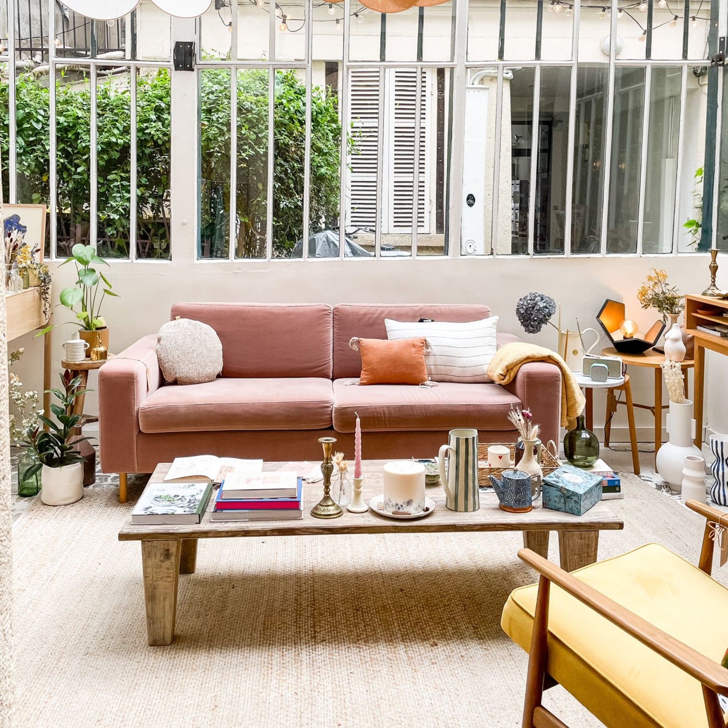 Table basse en bois recyclé