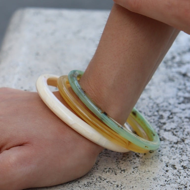 Waekura, Bracelet en acétate - Pistachio