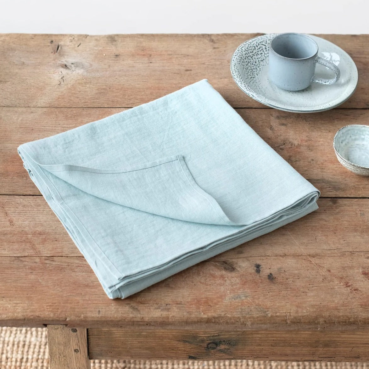 Nappe en lin Magic Linen - Bleu clair 150x200