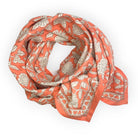 Grand Foulard Apaches Collection -  Coeur Papaye