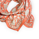 Grand Foulard Apaches Collection -  Coeur Papaye