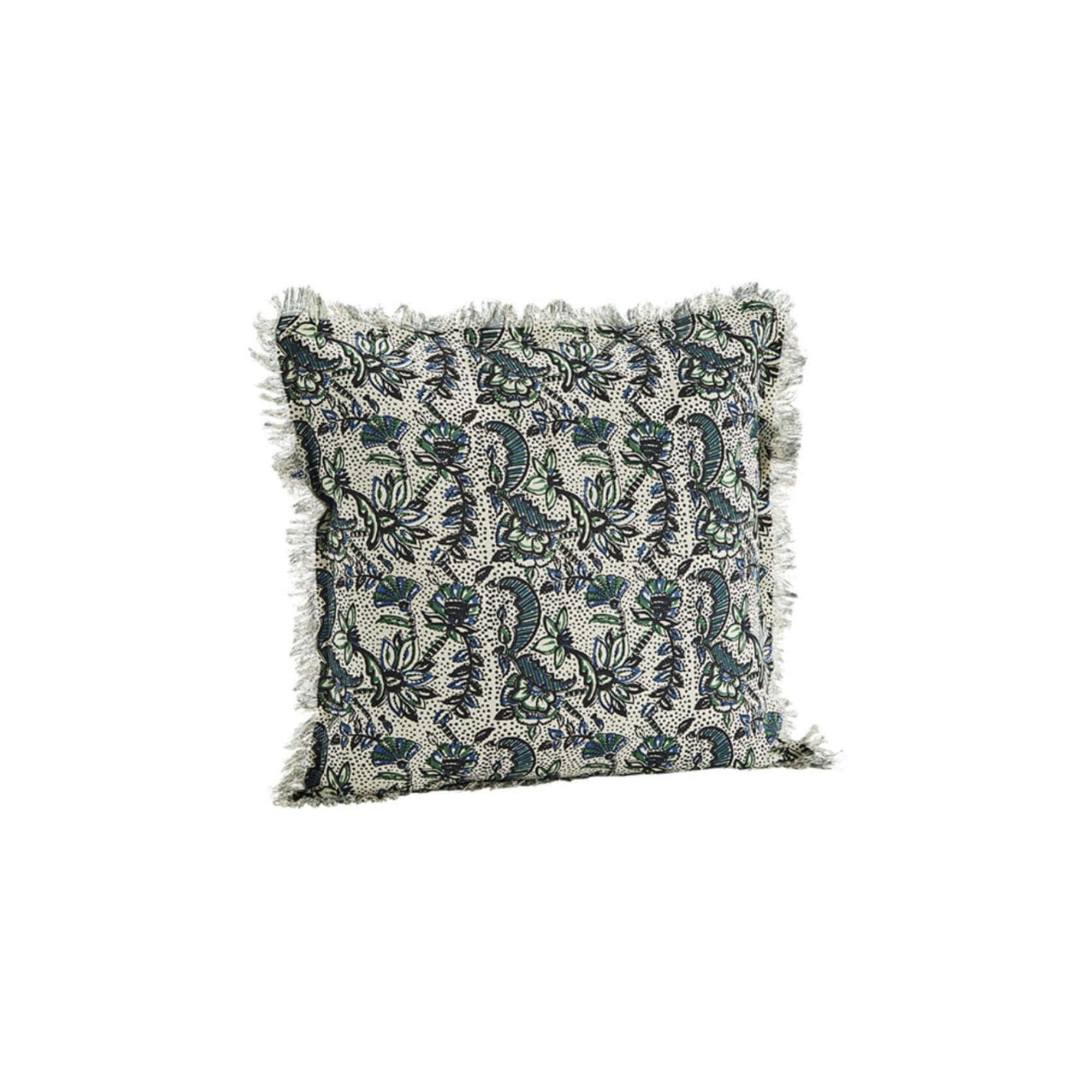 Housse de coussin Madam Stoltz 50x50 - Vert Bleu