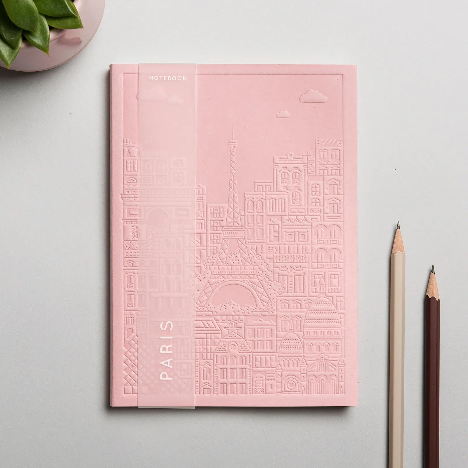 Carnet The City Works - Paris Rose