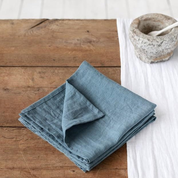 Serviette de table Magic Linen - Bleu gris