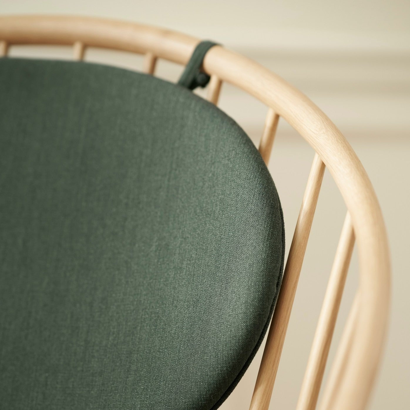 Fauteuil en chêne Jørna FDB Møbler - J166 Naturel, Vert foncé