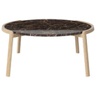 Table basse Bolia MIX - Marbre brun Ø94 cm