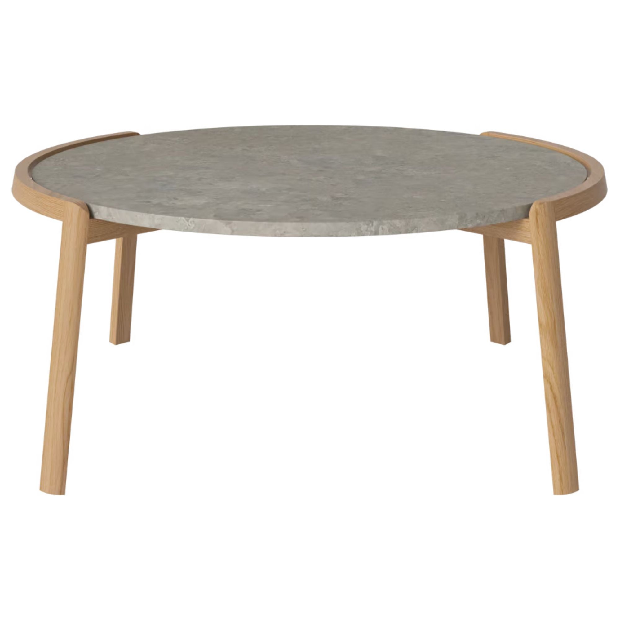 Table basse MIX - Marbre Grigio Bottarga Ø94 cm