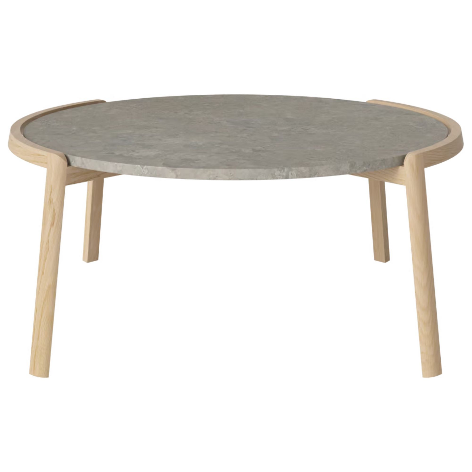 Table basse MIX - Marbre Grigio Bottarga Ø94 cm