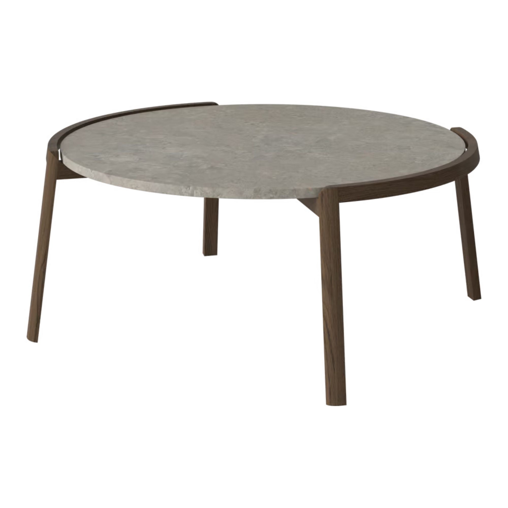 Table basse MIX - Marbre Grigio Bottarga Ø94 cm