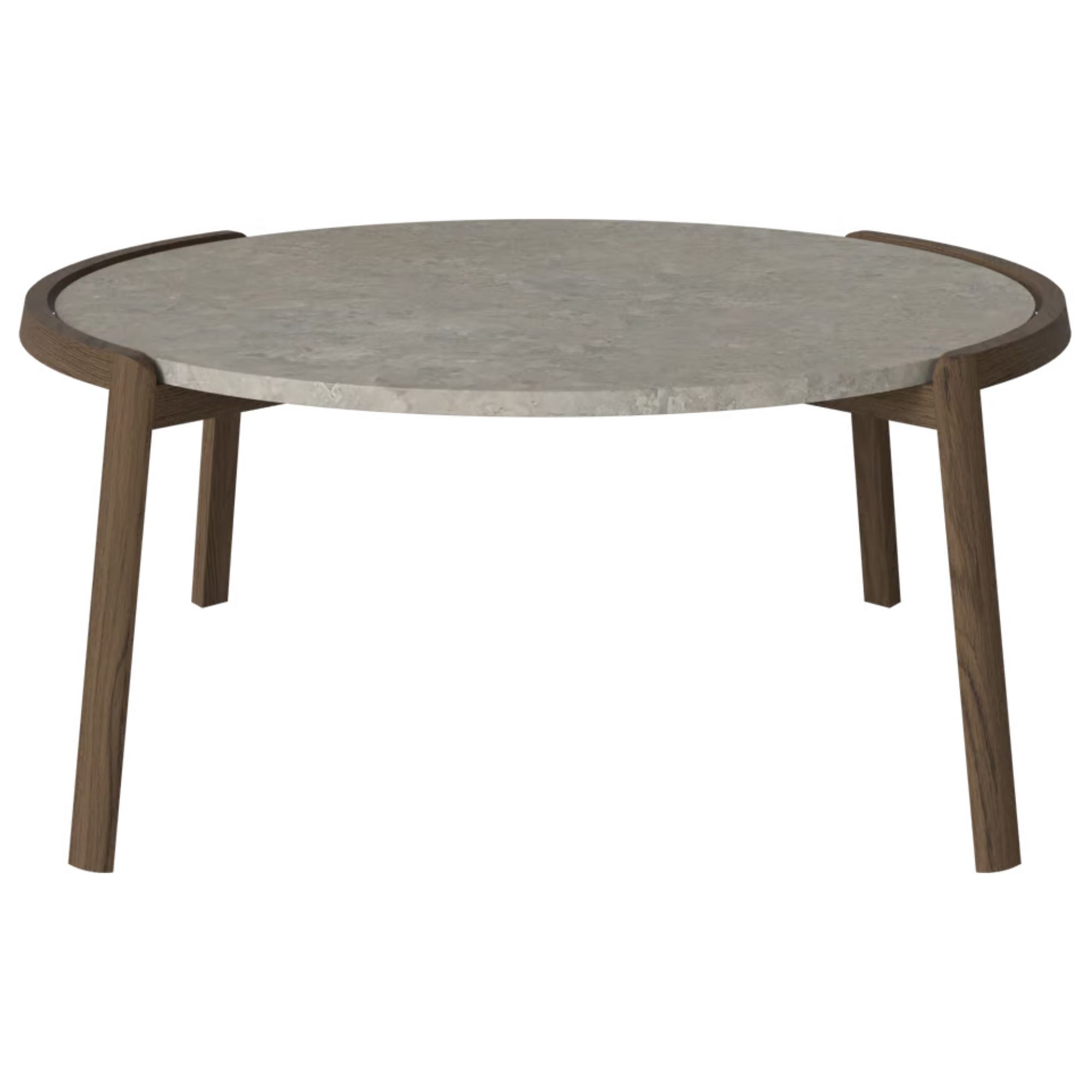 Table basse MIX - Marbre Grigio Bottarga Ø94 cm