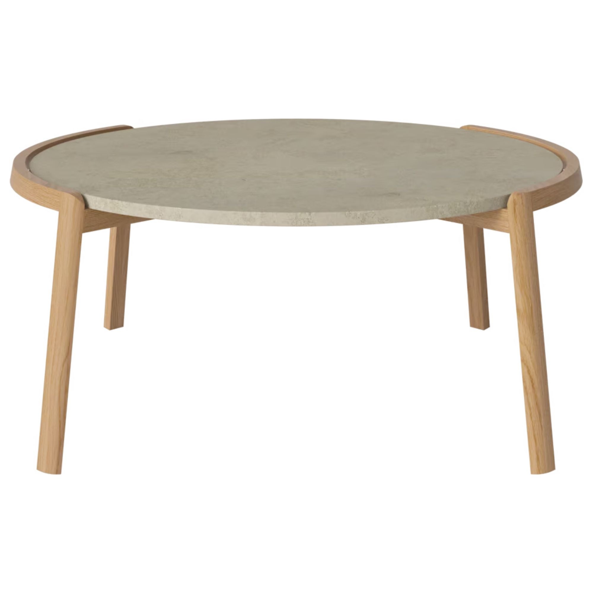 Table basse Bolia MIX - Marbre gris Jura Ø94 cm