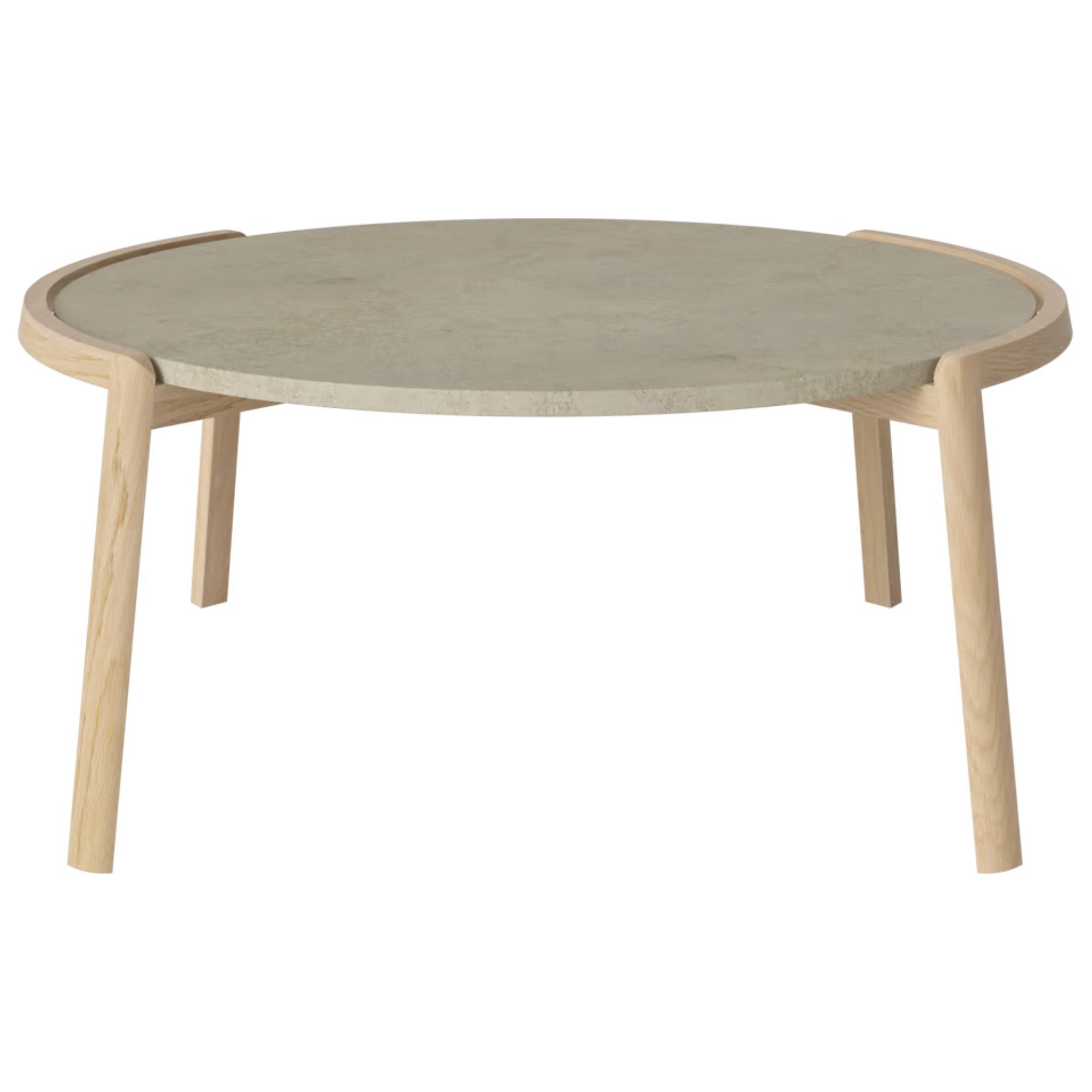 Table basse Bolia MIX - Marbre gris Jura Ø94 cm