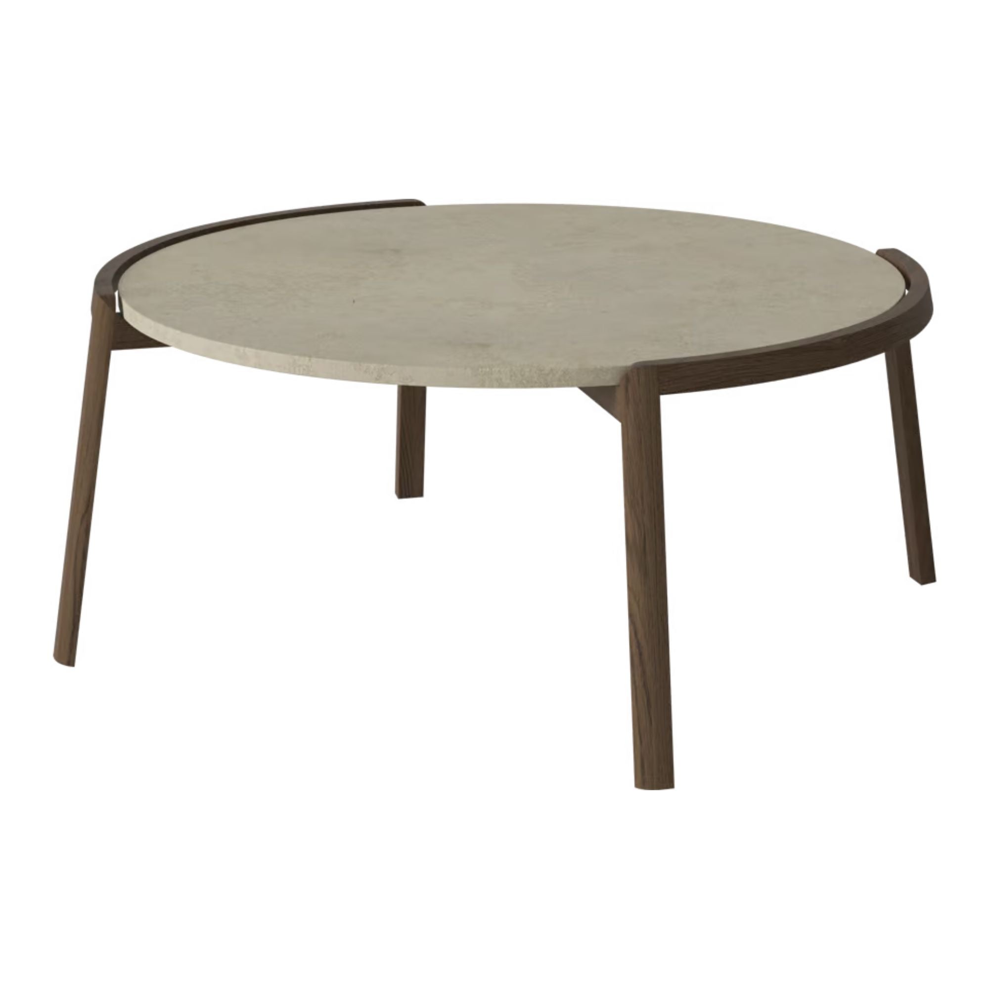 Table basse Bolia MIX - Marbre gris Jura Ø94 cm