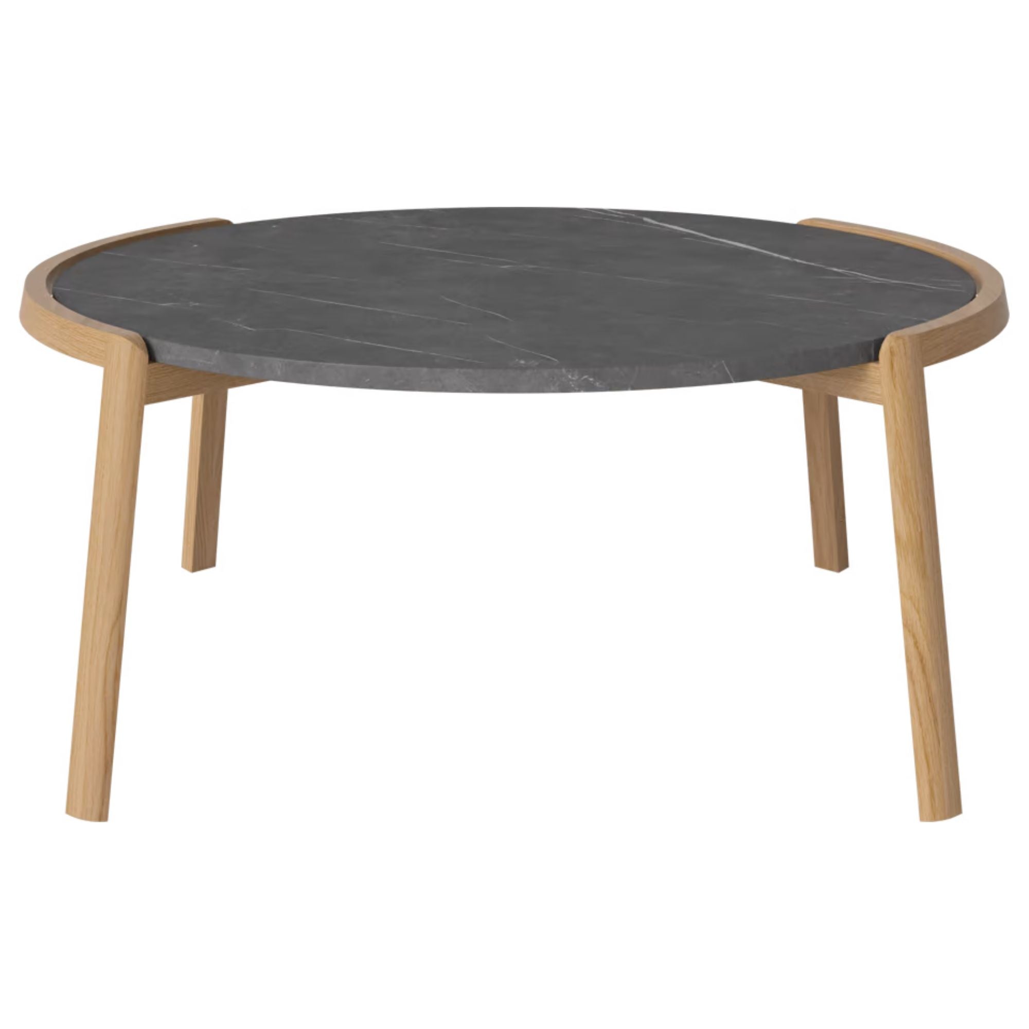 Table basse Bolia MIX - Marbre gris piétra Ø94 cm