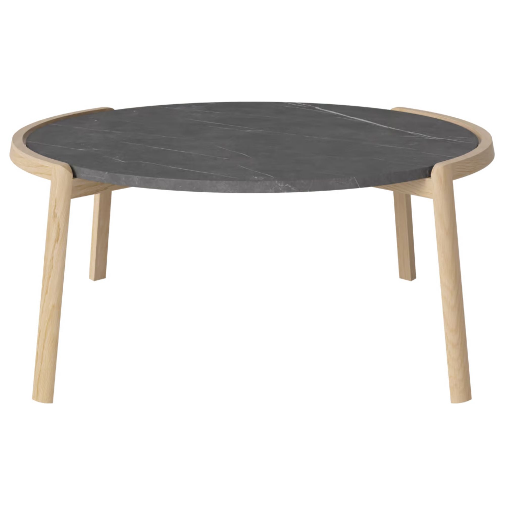 Table basse Bolia MIX - Marbre gris piétra Ø94 cm