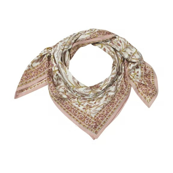 Grand Foulard Bonheur du Jour - Curcuma Ecru