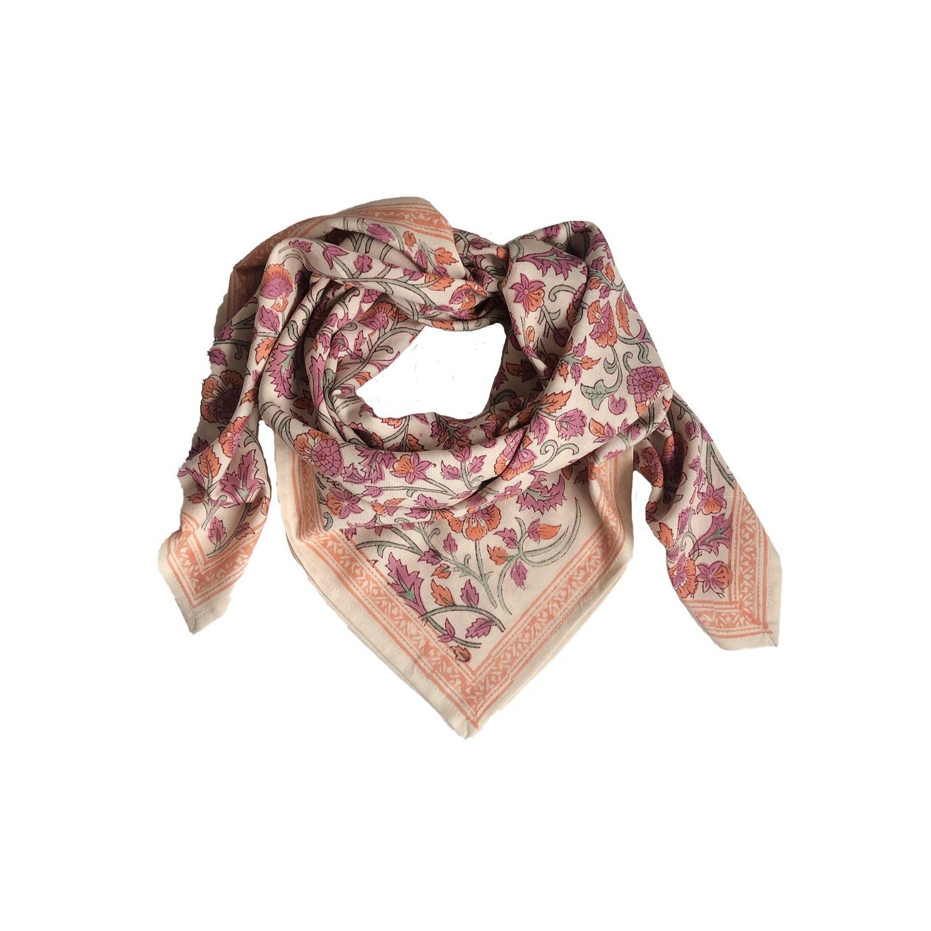 Petit Foulard Bonheur du jour - Papaya