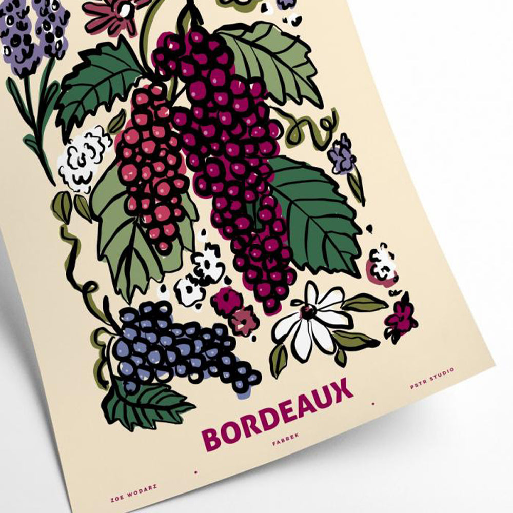 Affiche PSTR studio - Fleurs et plantes Bordeaux