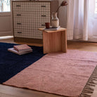 Tapis Nunamae - Luca Bicolore bleu marine & rose poudré