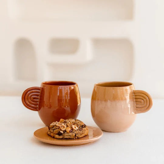 Mug en céramique Oustao - Ambre Terracotta