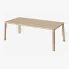 Table basse Graceful Bolia, Chêne pigmenté blanc huilé - Rectangle