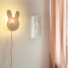 Applique lapin en cannage naturel Anso Design