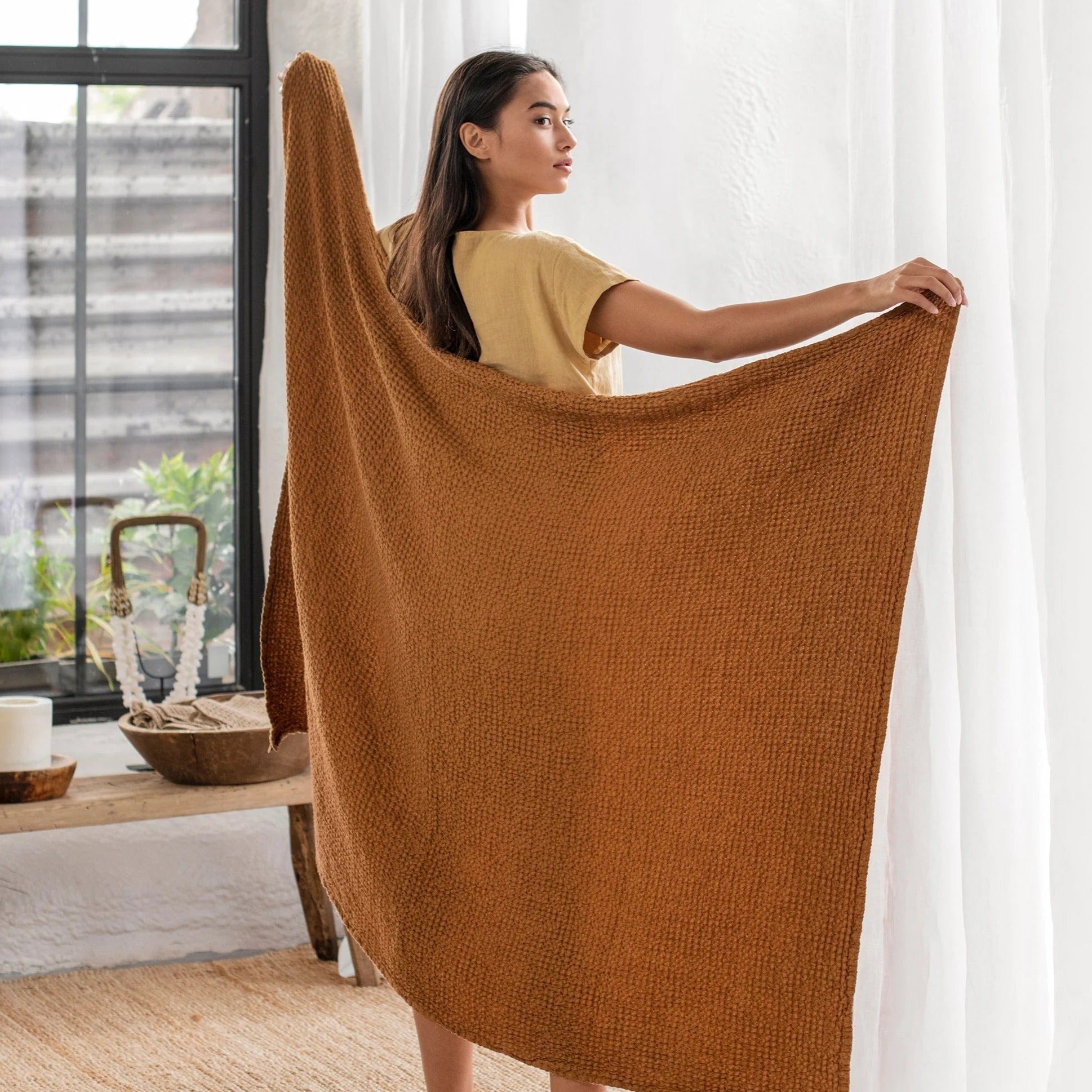 Serviette de bain Magic Linen - Cinnamon