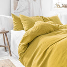 Housse de couette Magic Linen - Moss Yellow