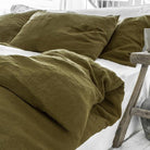 Housse de couette Magic Linen - Vert olive