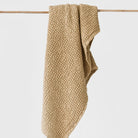 Serviette de bain gauffrée Magic Linen - Sandy beige 